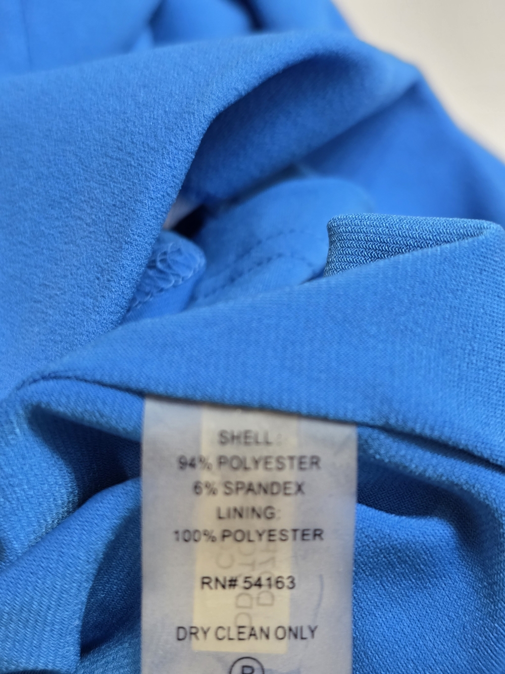 DKNY Classic V Front and Back Blue Dress - Picture 5 of 11